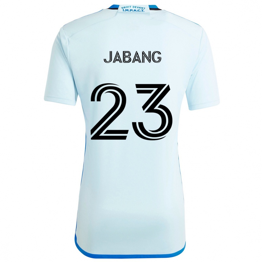 Kids Football Ousman Jabang #23 Ice Blue Away Jersey 2024/25 T-Shirt Uk