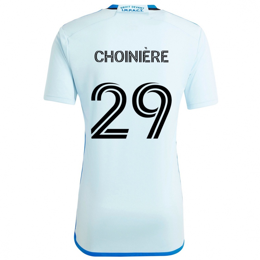 Kids Football Mathieu Choinière #29 Ice Blue Away Jersey 2024/25 T-Shirt Uk