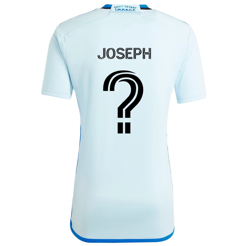 Kids Football Sebastien Joseph #0 Ice Blue Away Jersey 2024/25 T-Shirt Uk