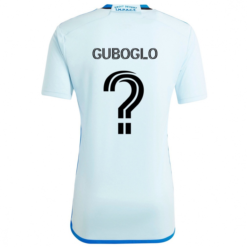 Kids Football Yuri Guboglo #0 Ice Blue Away Jersey 2024/25 T-Shirt Uk