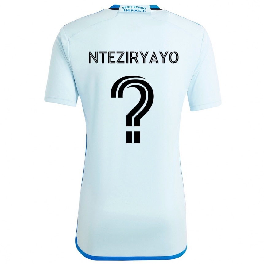 Kids Football Josh Nteziryayo #0 Ice Blue Away Jersey 2024/25 T-Shirt Uk