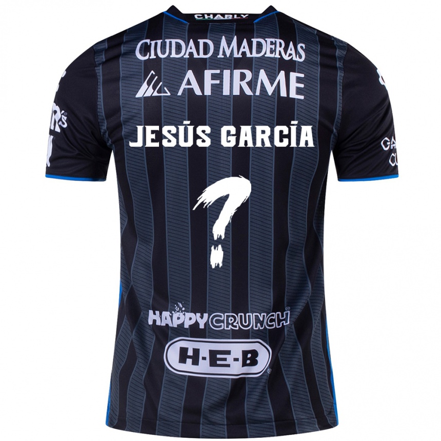 Kids Football Jesús García #0 White Black Away Jersey 2024/25 T-Shirt Uk