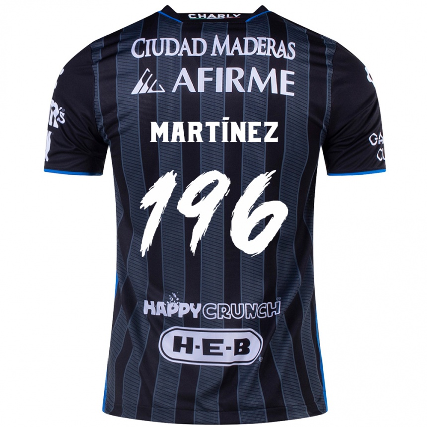 Kids Football Diego Martínez #196 White Black Away Jersey 2024/25 T-Shirt Uk