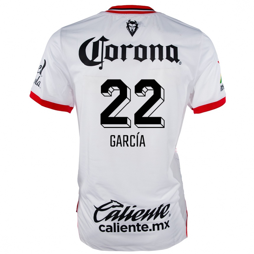 Kids Football Luis García #22 White Red Away Jersey 2024/25 T-Shirt Uk