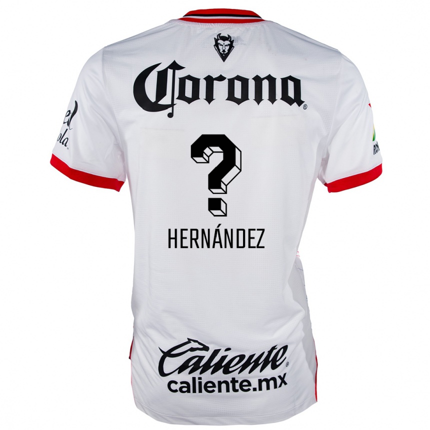 Kids Football Francisco Hernández #0 White Red Away Jersey 2024/25 T-Shirt Uk