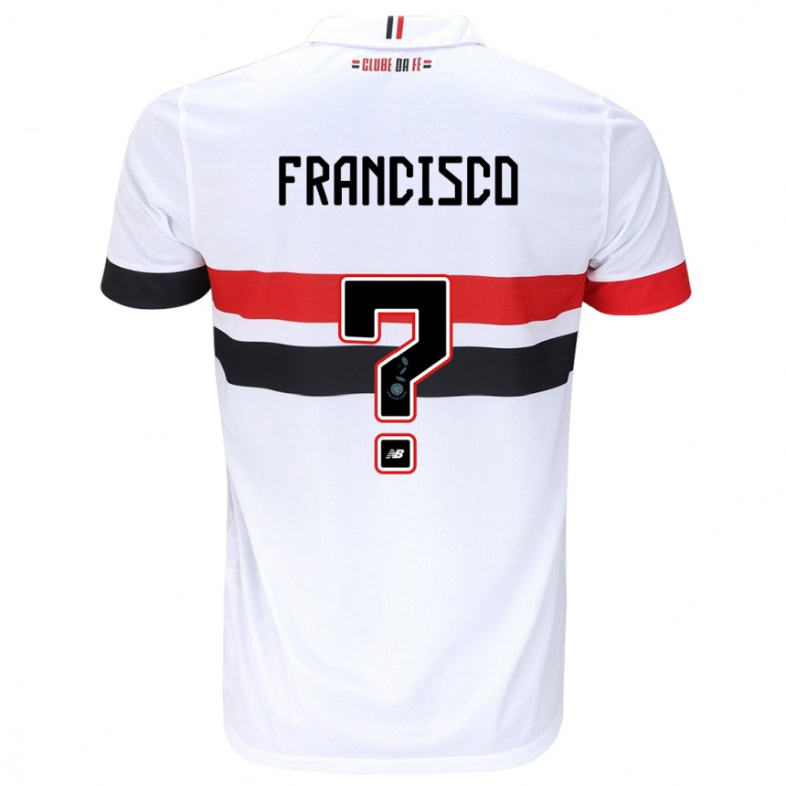 Men Football Ryan Francisco #0 White Red Black Home Jersey 2024/25 T-Shirt Uk