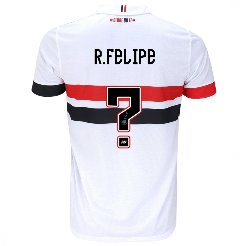 Men Football Ryan Felipe #0 White Red Black Home Jersey 2024/25 T-Shirt Uk