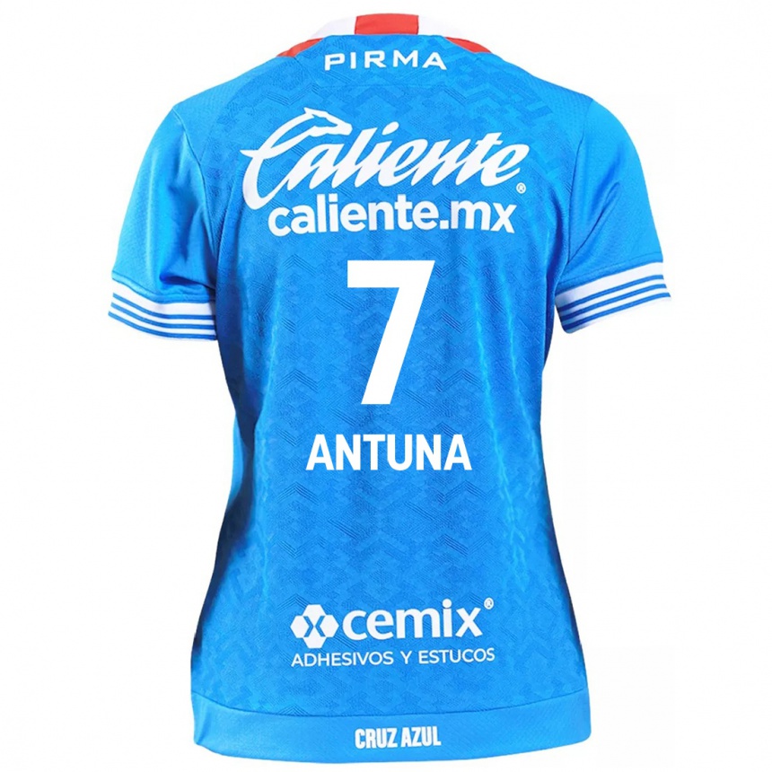 Men Football Uriel Antuna #7 Sky Blue Home Jersey 2024/25 T-Shirt Uk