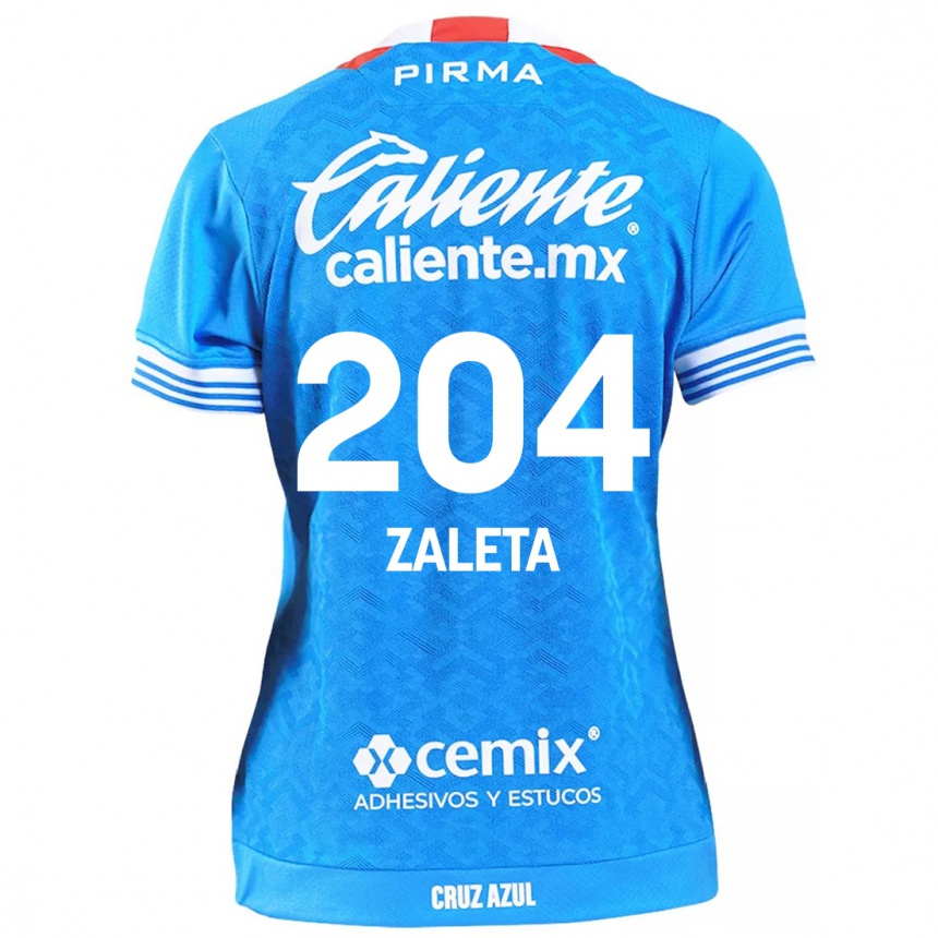 Men Football Mauro Zaleta #204 Sky Blue Home Jersey 2024/25 T-Shirt Uk