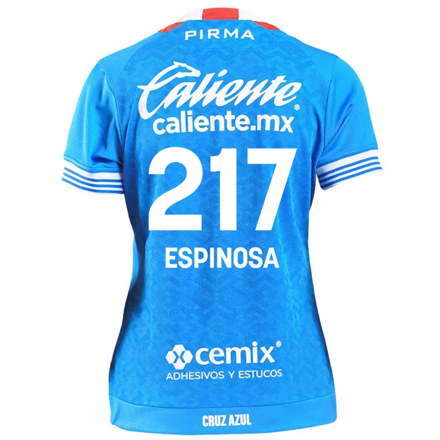 Men Football Samuel Espinosa #217 Sky Blue Home Jersey 2024/25 T-Shirt Uk