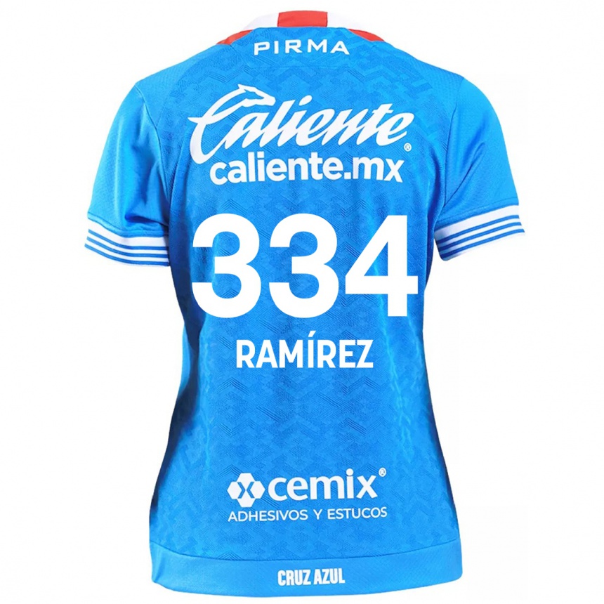 Men Football Mauricio Ramírez #334 Sky Blue Home Jersey 2024/25 T-Shirt Uk