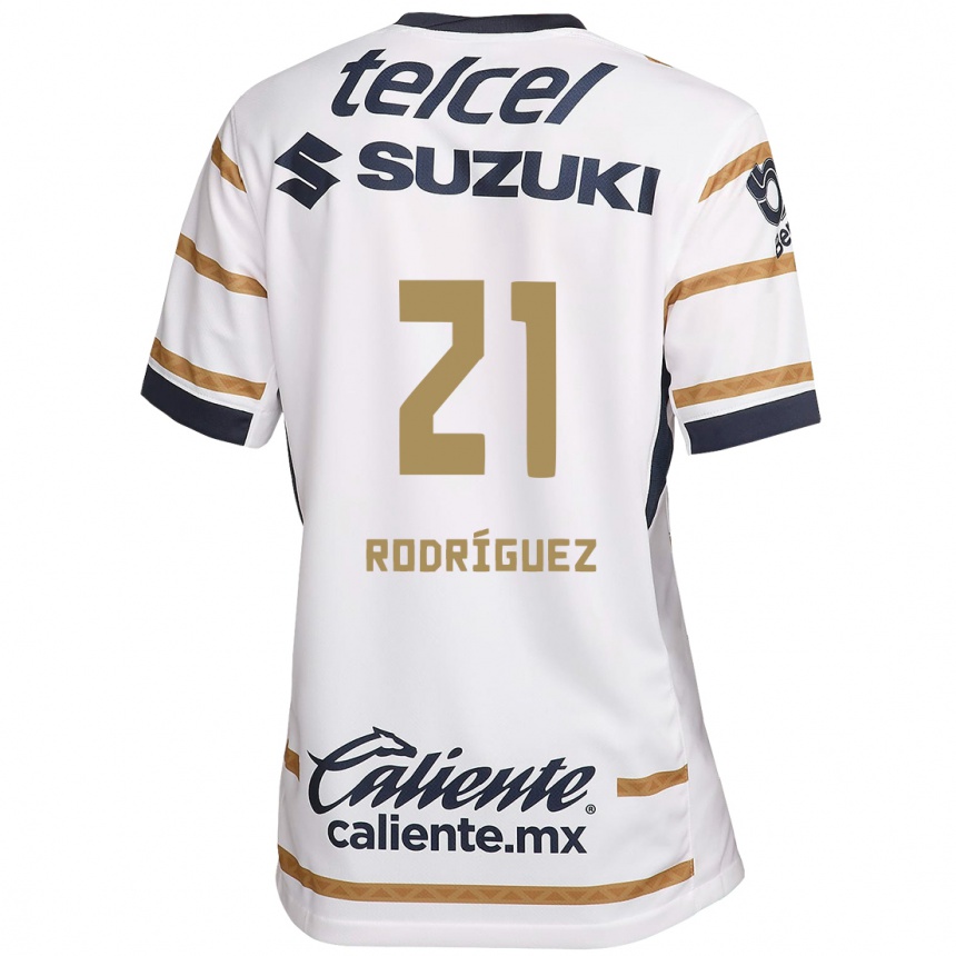 Men Football Michell Rodríguez #21 White Obsidian Home Jersey 2024/25 T-Shirt Uk