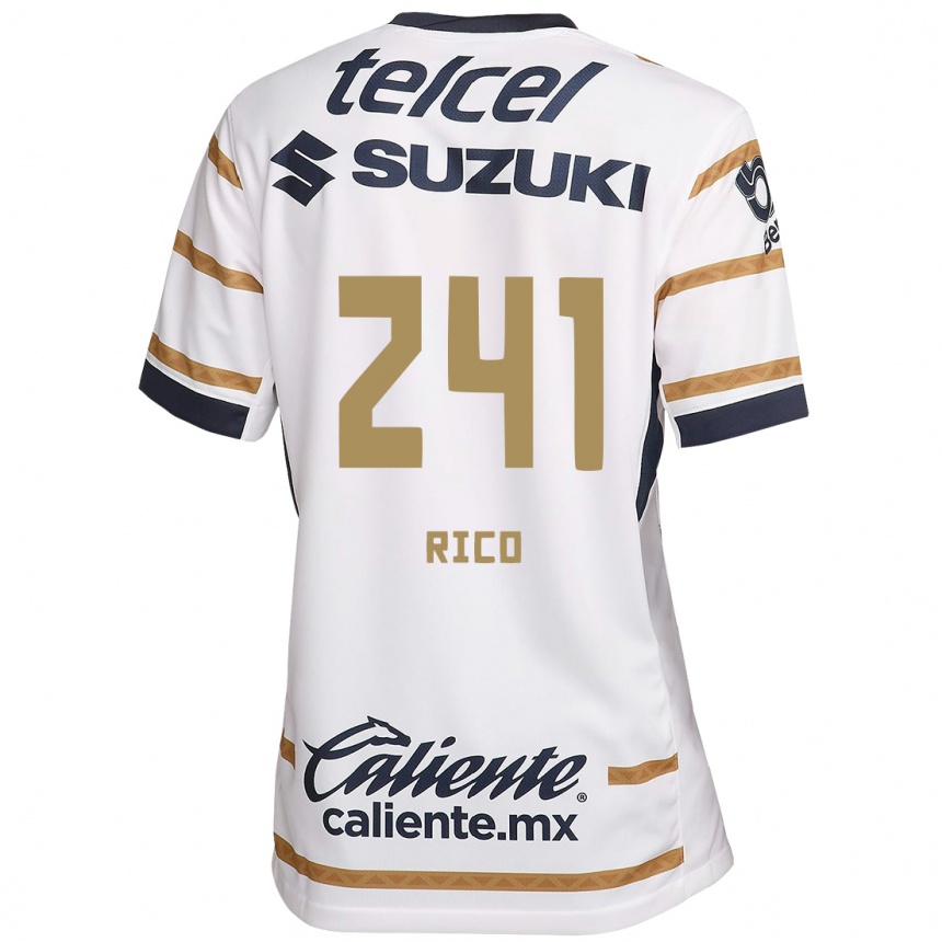 Men Football Ángel Rico #241 White Obsidian Home Jersey 2024/25 T-Shirt Uk