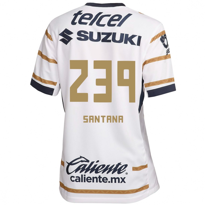 Men Football Guillermo Santana #239 White Obsidian Home Jersey 2024/25 T-Shirt Uk