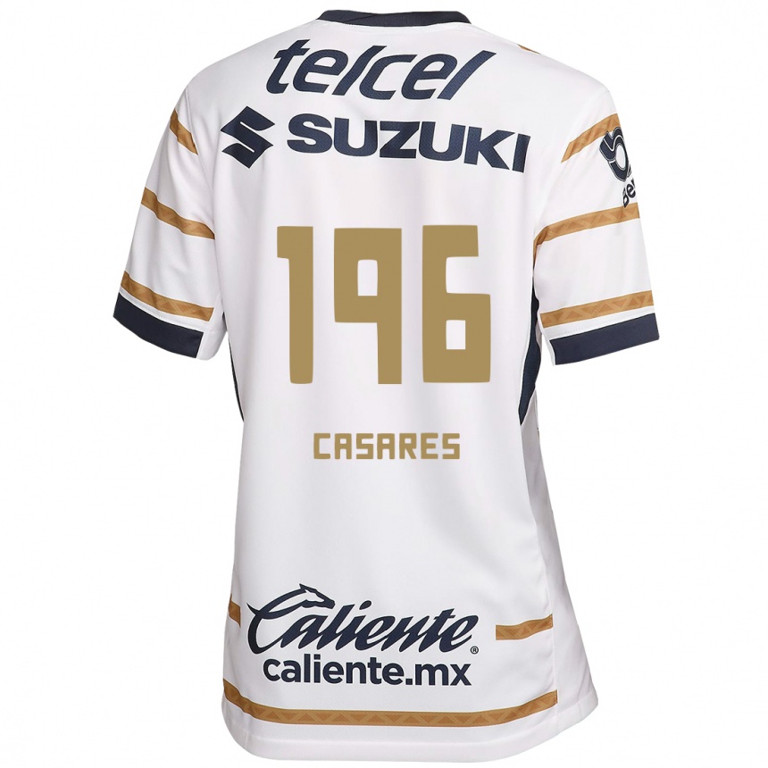 Men Football Mateo Casares #196 White Obsidian Home Jersey 2024/25 T-Shirt Uk