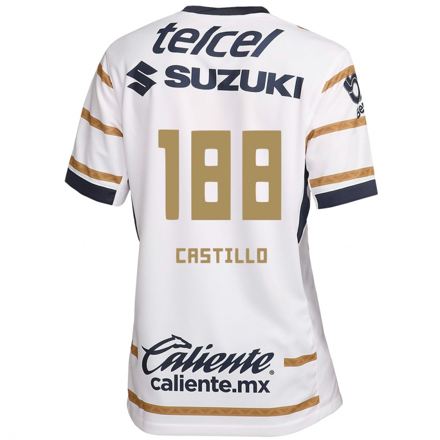 Men Football Christian Castillo #188 White Obsidian Home Jersey 2024/25 T-Shirt Uk