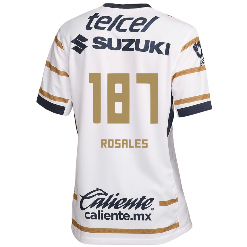 Men Football Alonso Rosales #187 White Obsidian Home Jersey 2024/25 T-Shirt Uk