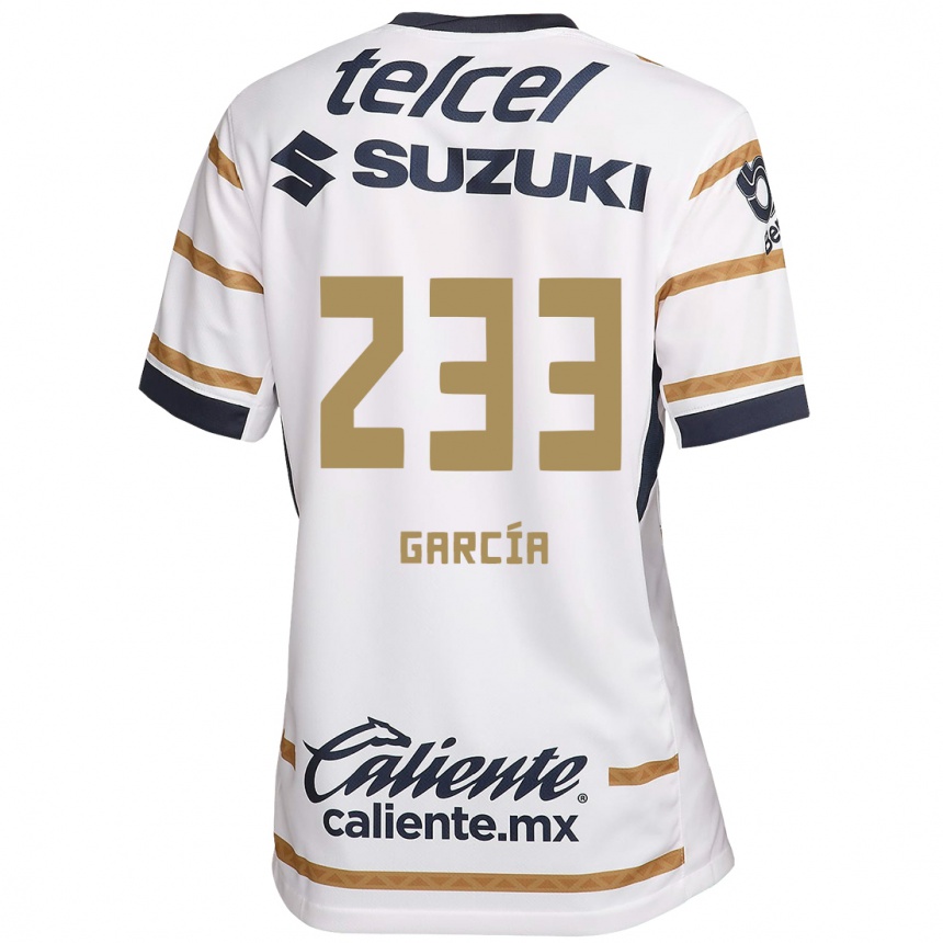 Men Football Carlos García #233 White Obsidian Home Jersey 2024/25 T-Shirt Uk