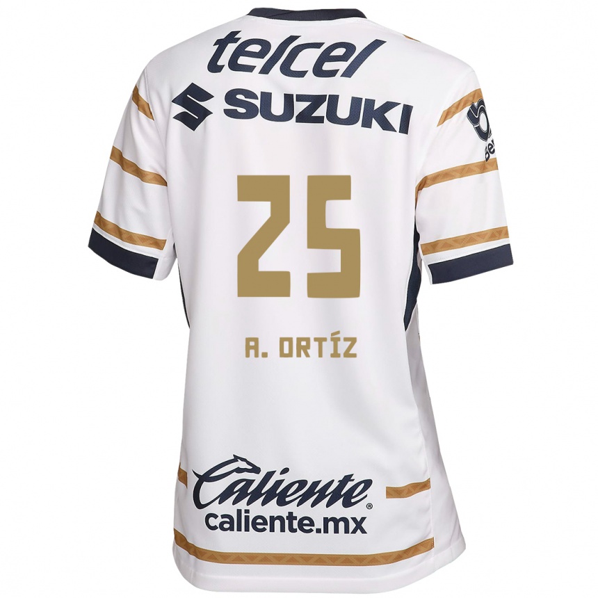 Men Football Arturo Ortiz #25 White Obsidian Home Jersey 2024/25 T-Shirt Uk