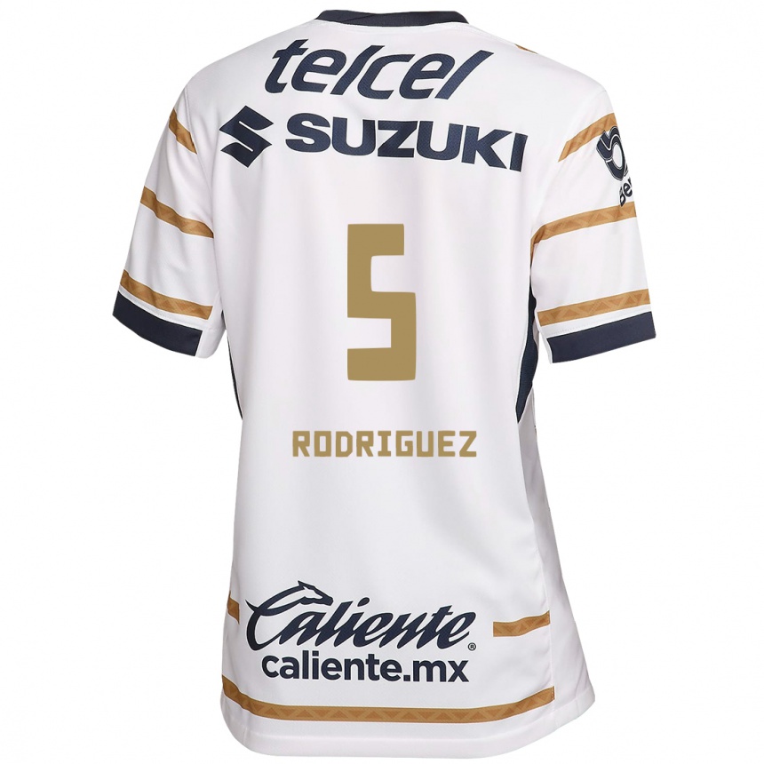 Men Football Jeronimo Rodriguez #5 White Obsidian Home Jersey 2024/25 T-Shirt Uk