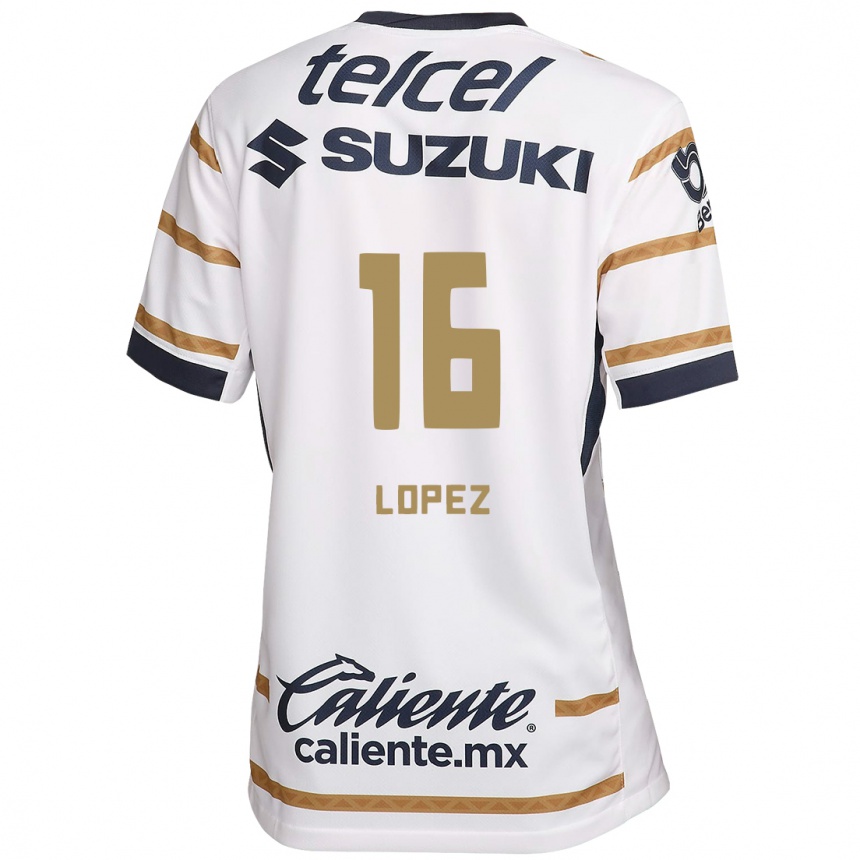 Men Football Samantha Lopez #16 White Obsidian Home Jersey 2024/25 T-Shirt Uk