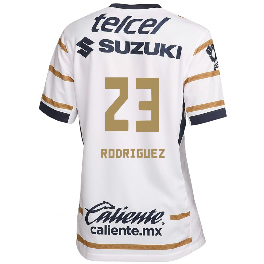 Men Football Catherine Rodriguez #23 White Obsidian Home Jersey 2024/25 T-Shirt Uk