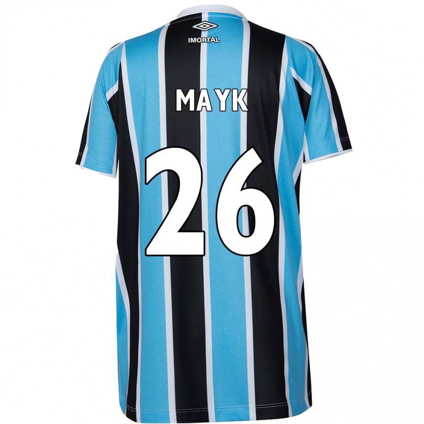 Men Football Mayk #26 Blue Black White Home Jersey 2024/25 T-Shirt Uk