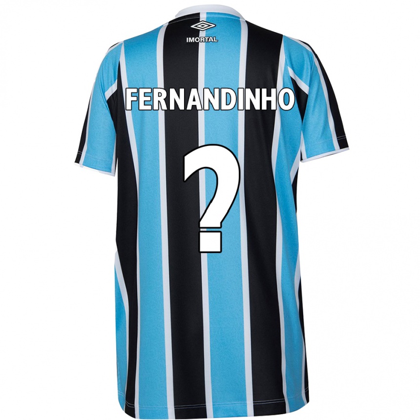 Men Football Fernandinho #0 Blue Black White Home Jersey 2024/25 T-Shirt Uk