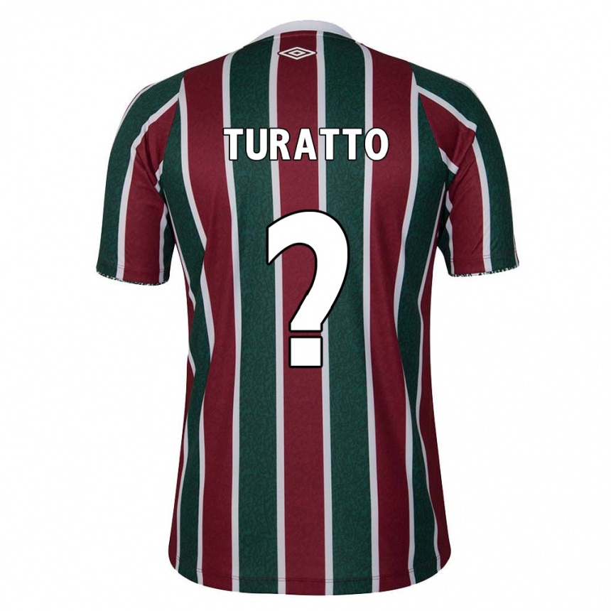 Men Football Luiz Turatto #0 Green Maroon White Home Jersey 2024/25 T-Shirt Uk