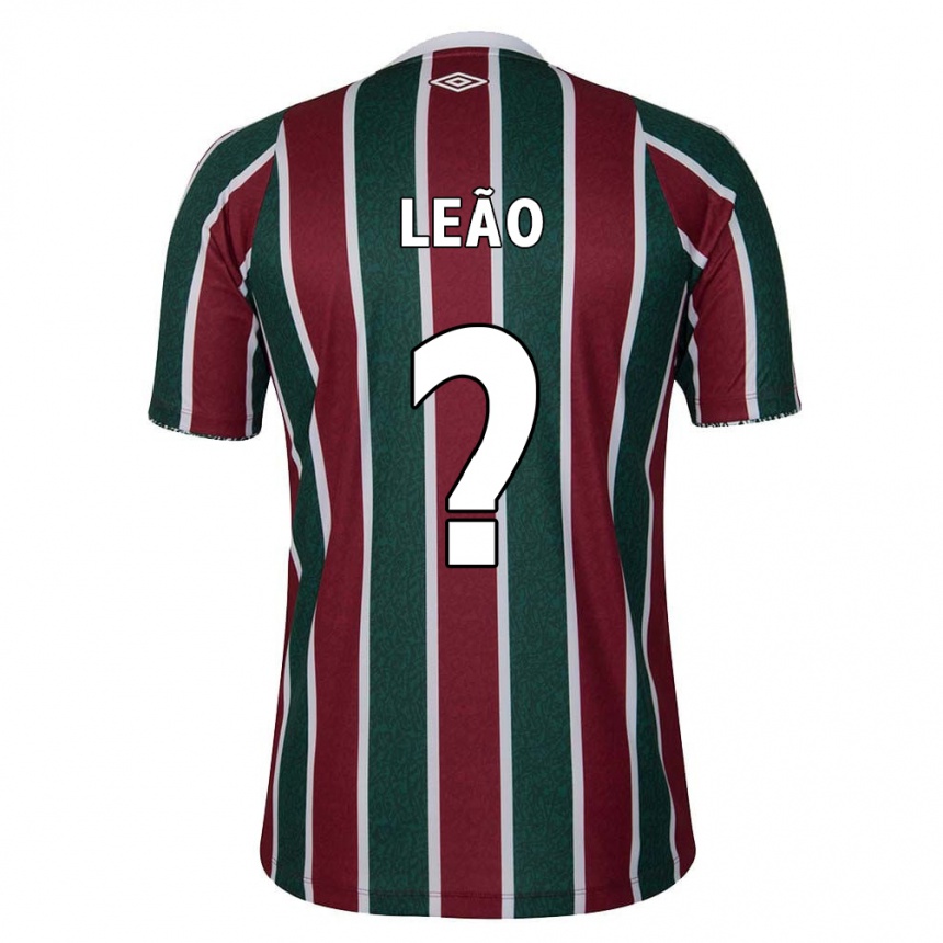 Men Football Caio Leão #0 Green Maroon White Home Jersey 2024/25 T-Shirt Uk