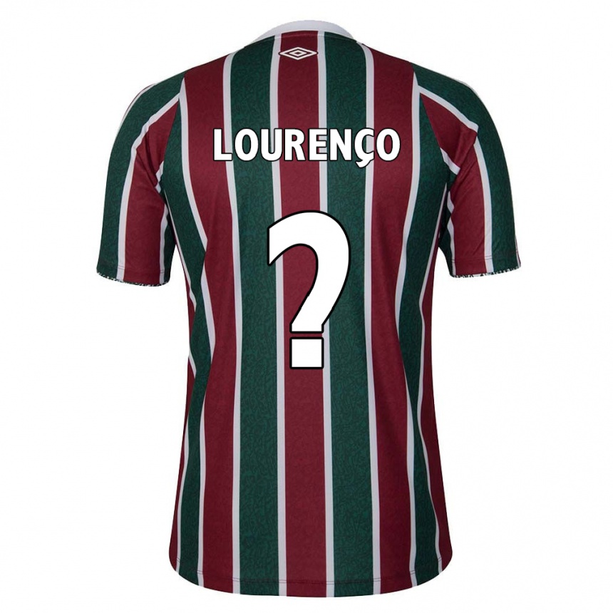 Men Football João Lourenço #0 Green Maroon White Home Jersey 2024/25 T-Shirt Uk