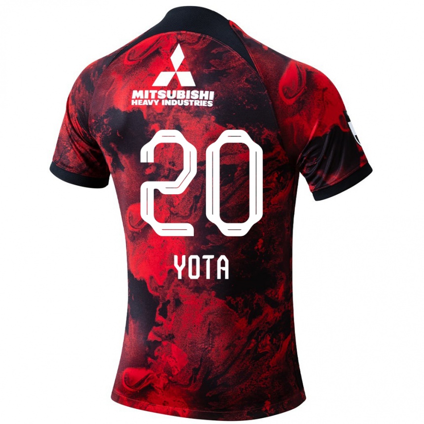 Men Football Yota Sato #20 Red Black Home Jersey 2024/25 T-Shirt Uk