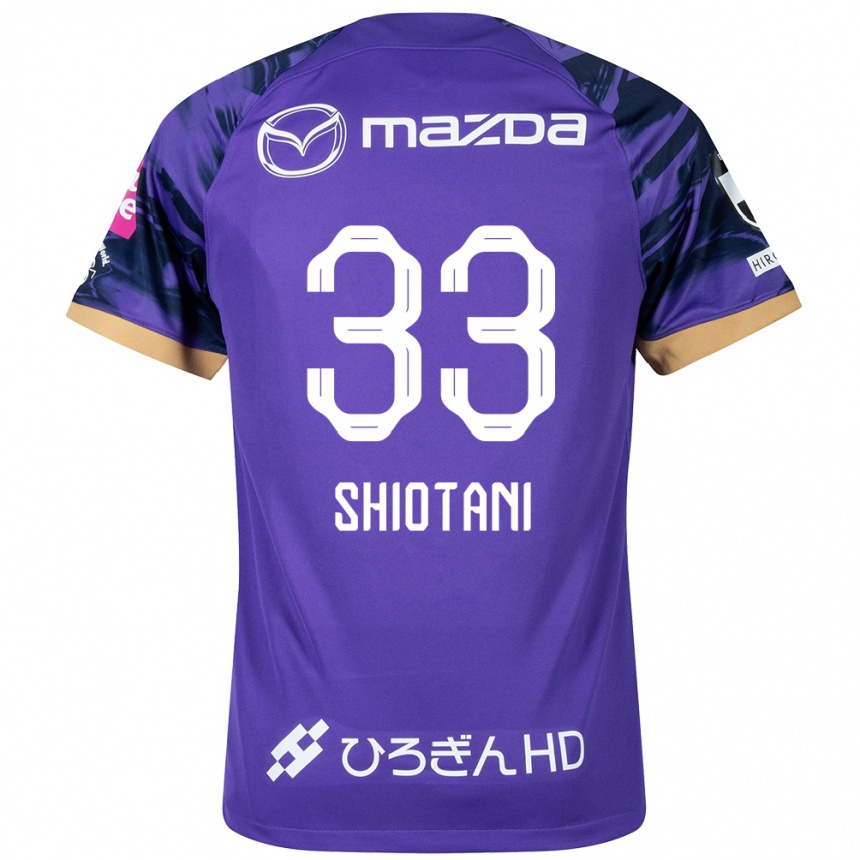 Men Football Tsukasa Shiotani #33 Purple White Home Jersey 2024/25 T-Shirt Uk