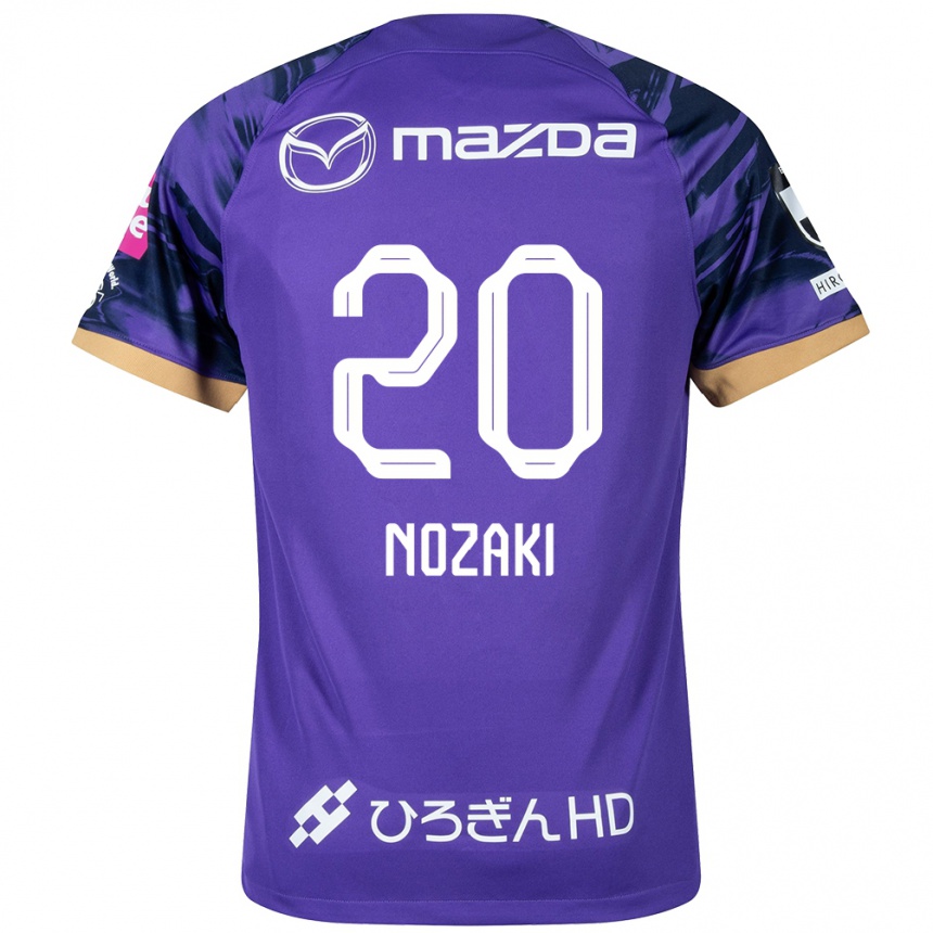 Men Football Kota Nozaki #20 Purple White Home Jersey 2024/25 T-Shirt Uk