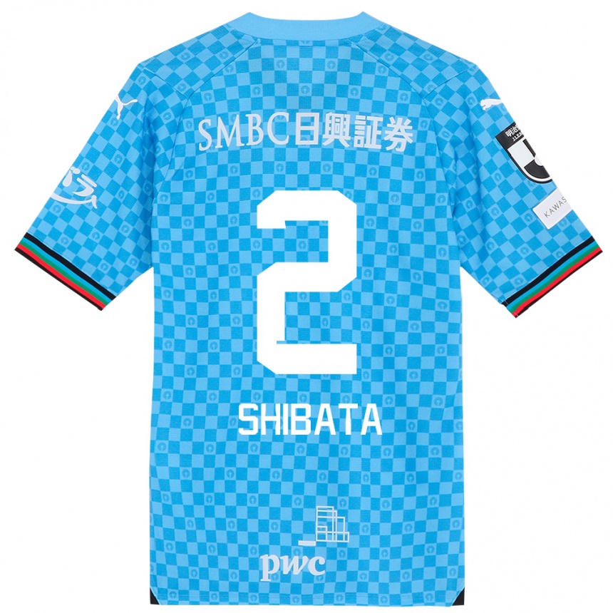 Men Football Shotaro Shibata #2 Azure Blue Home Jersey 2024/25 T-Shirt Uk