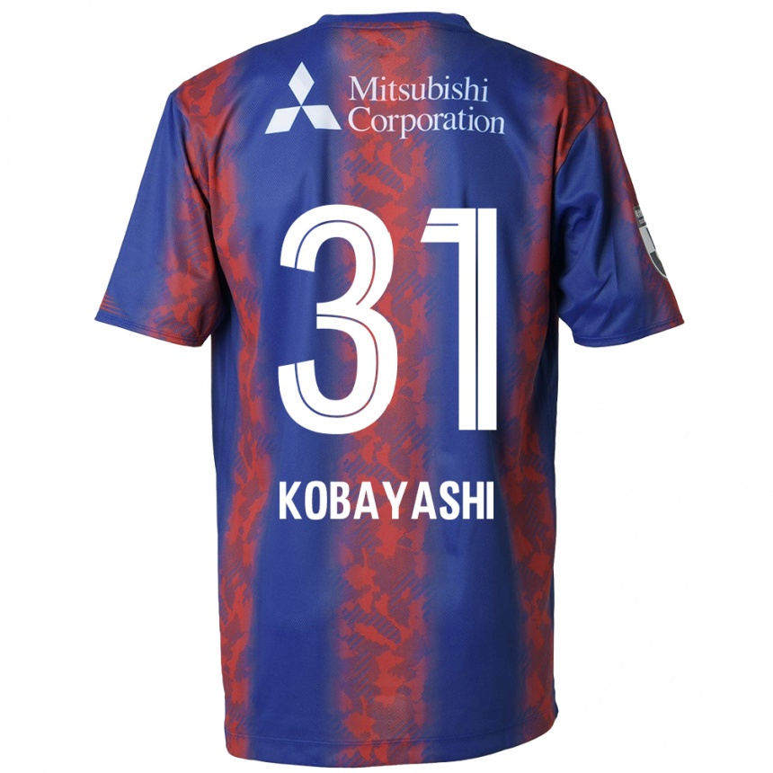 Men Football Masataka Kobayashi #31 Blue Red Home Jersey 2024/25 T-Shirt Uk