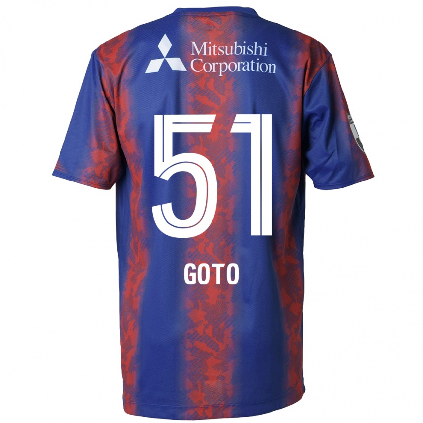 Men Football Wataru Goto #51 Blue Red Home Jersey 2024/25 T-Shirt Uk