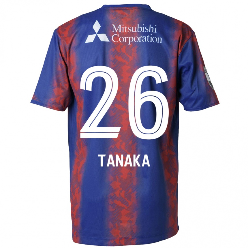 Men Football Haruto Tanaka #26 Blue Red Home Jersey 2024/25 T-Shirt Uk