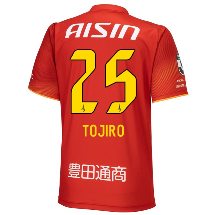 Men Football Tojiro Kubo #25 Red White Yellow Home Jersey 2024/25 T-Shirt Uk