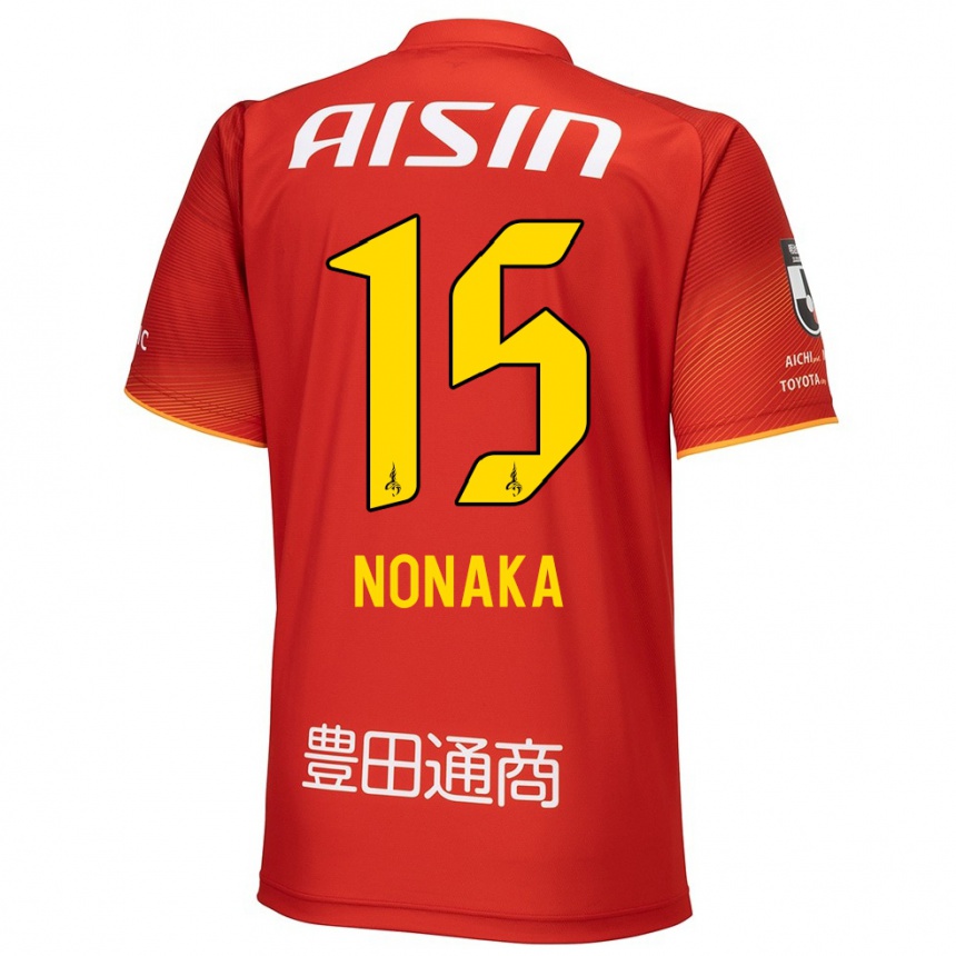 Men Football Yugo Nonaka #15 Red White Yellow Home Jersey 2024/25 T-Shirt Uk