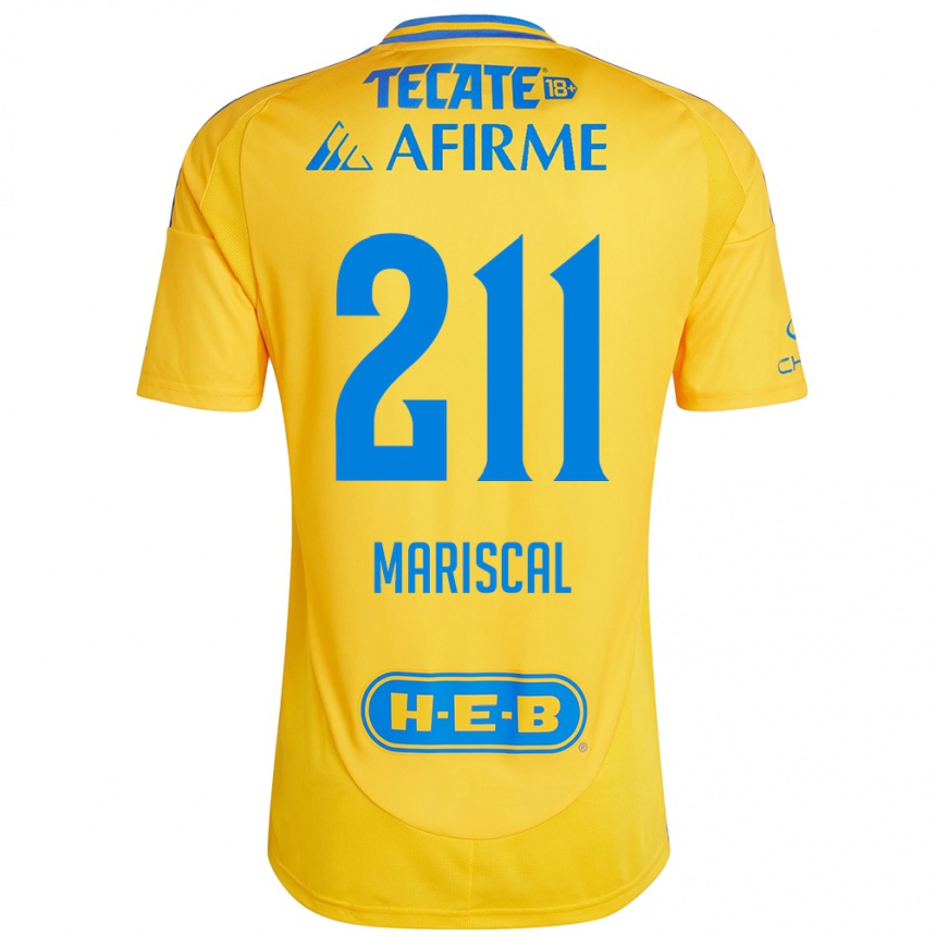 Men Football Kevin Mariscal #211 Gold Yellow Home Jersey 2024/25 T-Shirt Uk