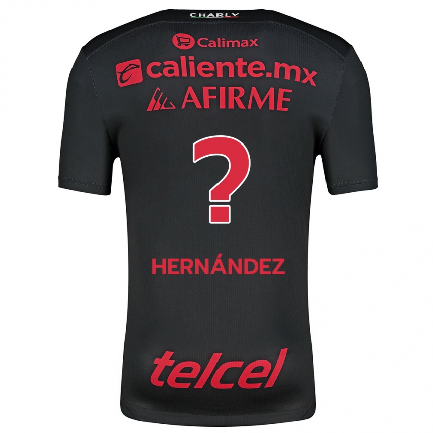 Men Football Betsiel Hernández #0 Black Red Home Jersey 2024/25 T-Shirt Uk