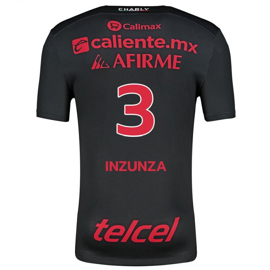 Men Football Rafael Fernández #3 Black Red Home Jersey 2024/25 T-Shirt Uk