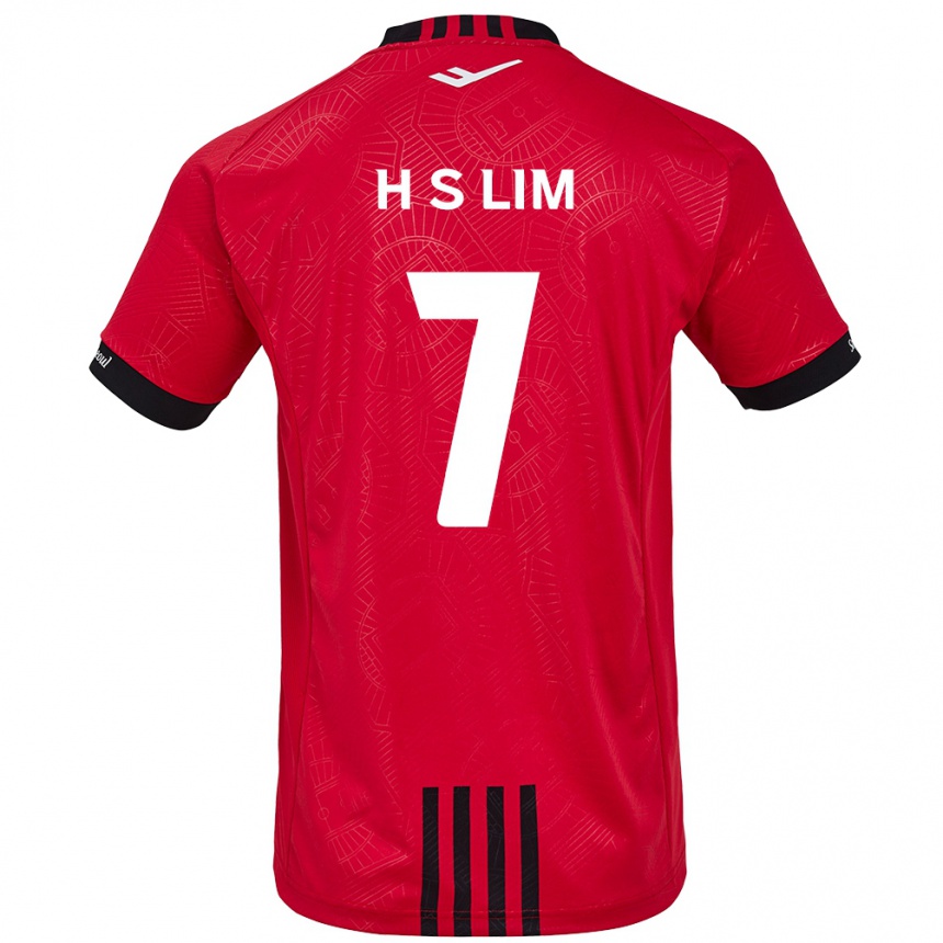 Men Football Sang-Hyub Lim #7 Red Black Home Jersey 2024/25 T-Shirt Uk