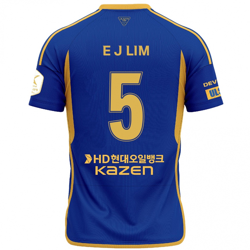 Men Football Jong-Eun Lim #5 Blue Yellow Home Jersey 2024/25 T-Shirt Uk