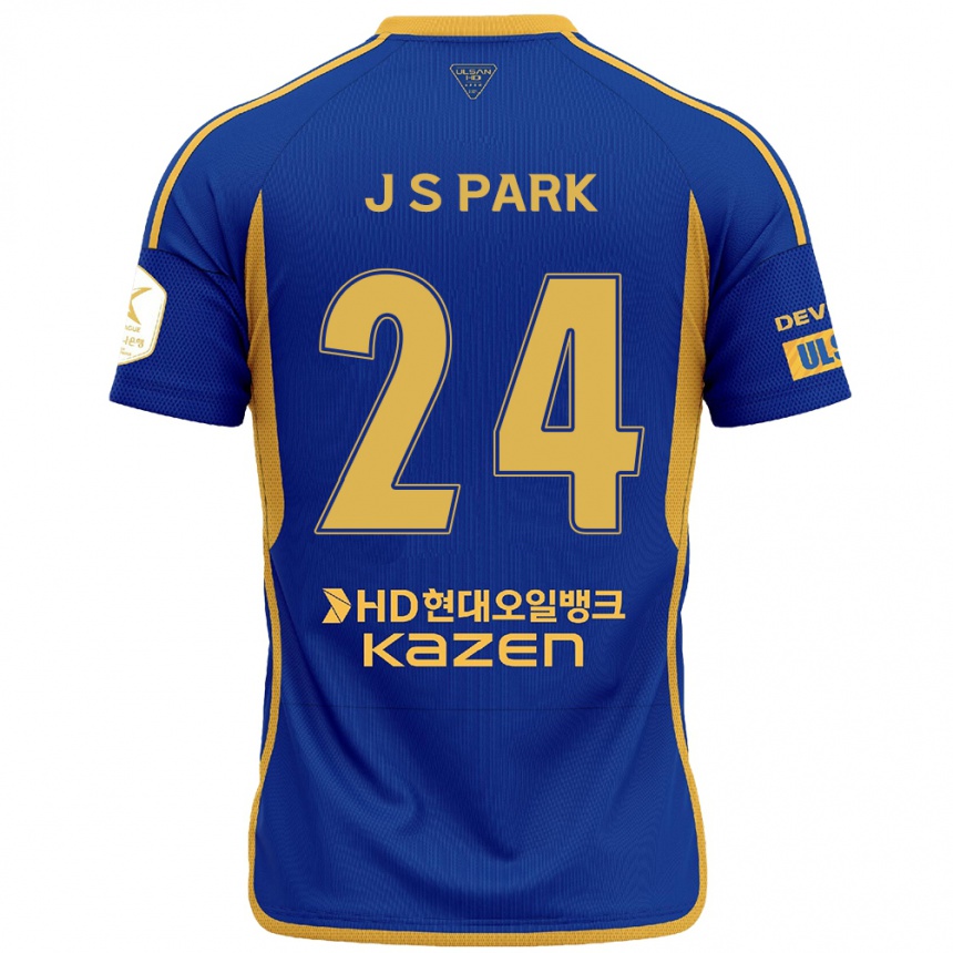 Men Football Sang-Jun Park #24 Blue Yellow Home Jersey 2024/25 T-Shirt Uk