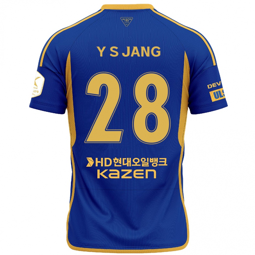 Men Football See-Young Jang #28 Blue Yellow Home Jersey 2024/25 T-Shirt Uk