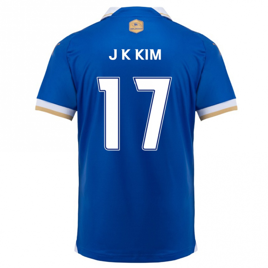 Men Football Kyeong-Jung Kim #17 Blue White Home Jersey 2024/25 T-Shirt Uk