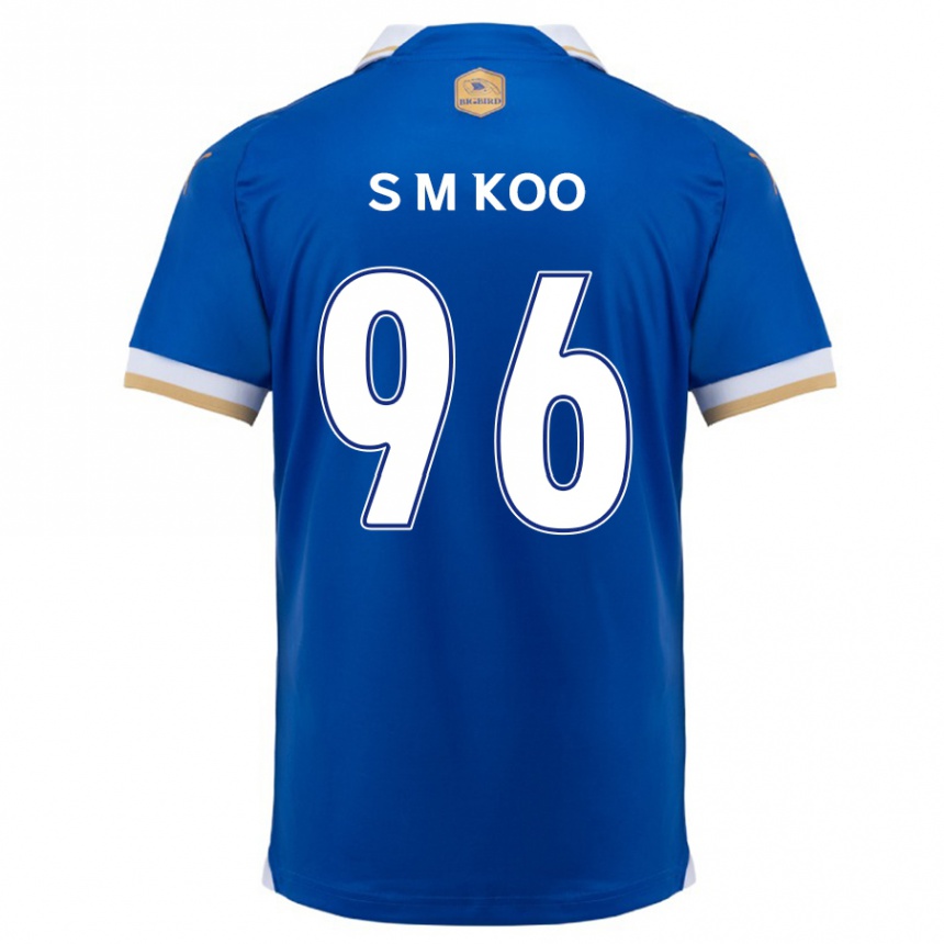 Men Football Min-Seo Koo #96 Blue White Home Jersey 2024/25 T-Shirt Uk