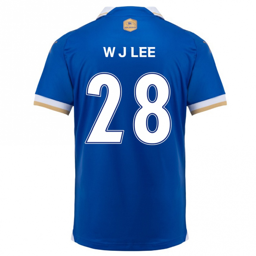 Men Football Jun-Woo Lee #28 Blue White Home Jersey 2024/25 T-Shirt Uk